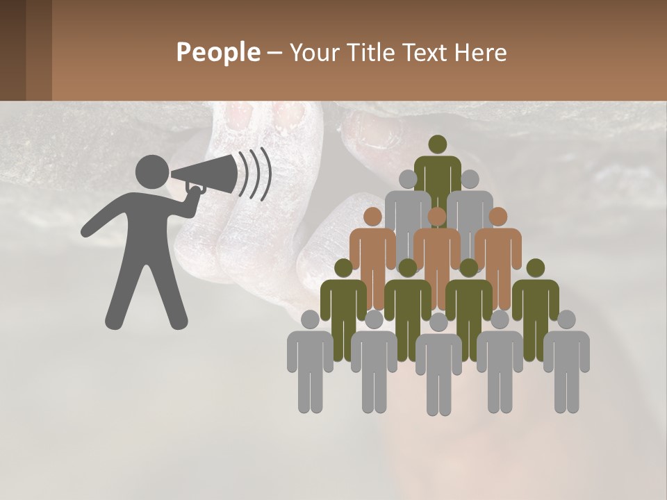 A Person Is Holding Their Hand Up To A Rock PowerPoint Template