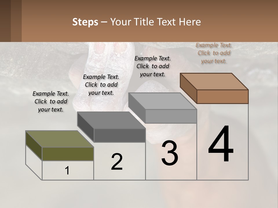 A Person Is Holding Their Hand Up To A Rock PowerPoint Template