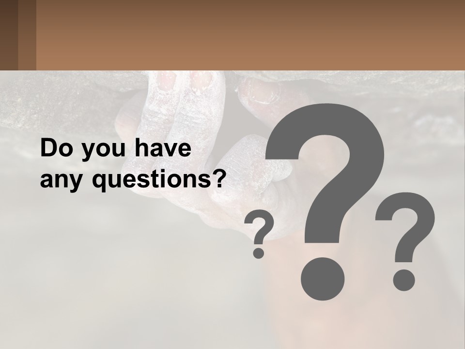 A Person Is Holding Their Hand Up To A Rock PowerPoint Template