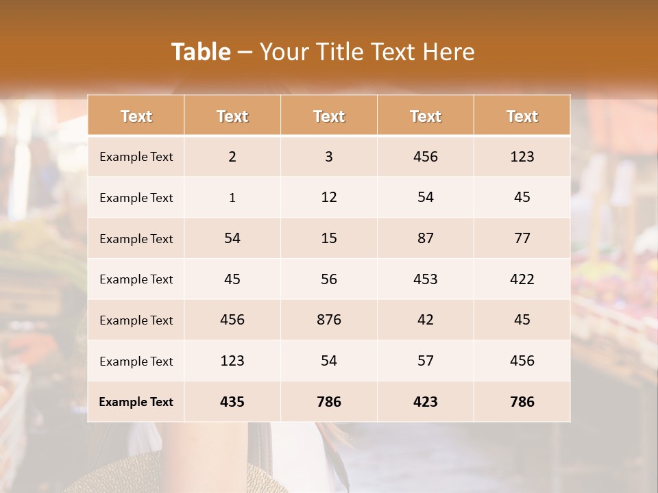 A Woman Is Standing In Front Of A Market PowerPoint Template