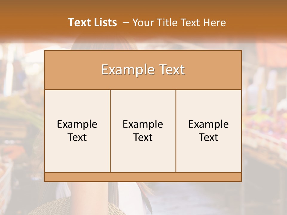 A Woman Is Standing In Front Of A Market PowerPoint Template