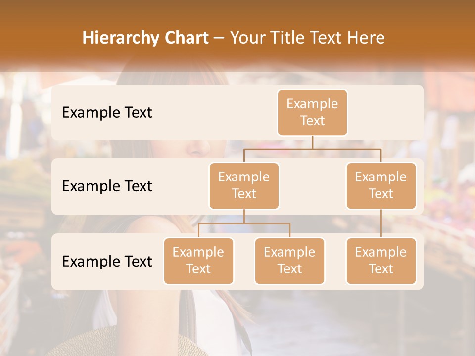 A Woman Is Standing In Front Of A Market PowerPoint Template