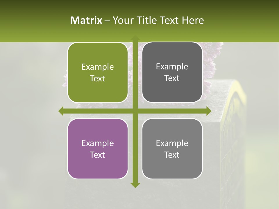 A Bunch Of Purple Flowers Sitting On Top Of A Cement Block PowerPoint Template