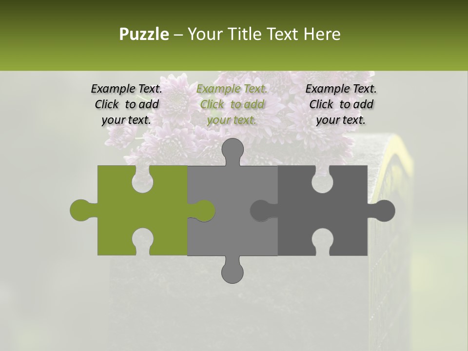 A Bunch Of Purple Flowers Sitting On Top Of A Cement Block PowerPoint Template