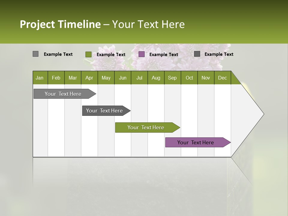 A Bunch Of Purple Flowers Sitting On Top Of A Cement Block PowerPoint Template
