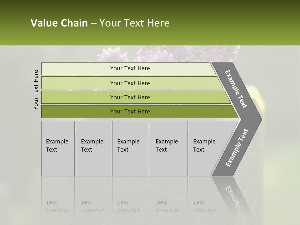 A Bunch Of Purple Flowers Sitting On Top Of A Cement Block PowerPoint Template