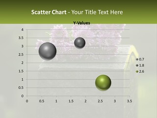 A Bunch Of Purple Flowers Sitting On Top Of A Cement Block PowerPoint Template