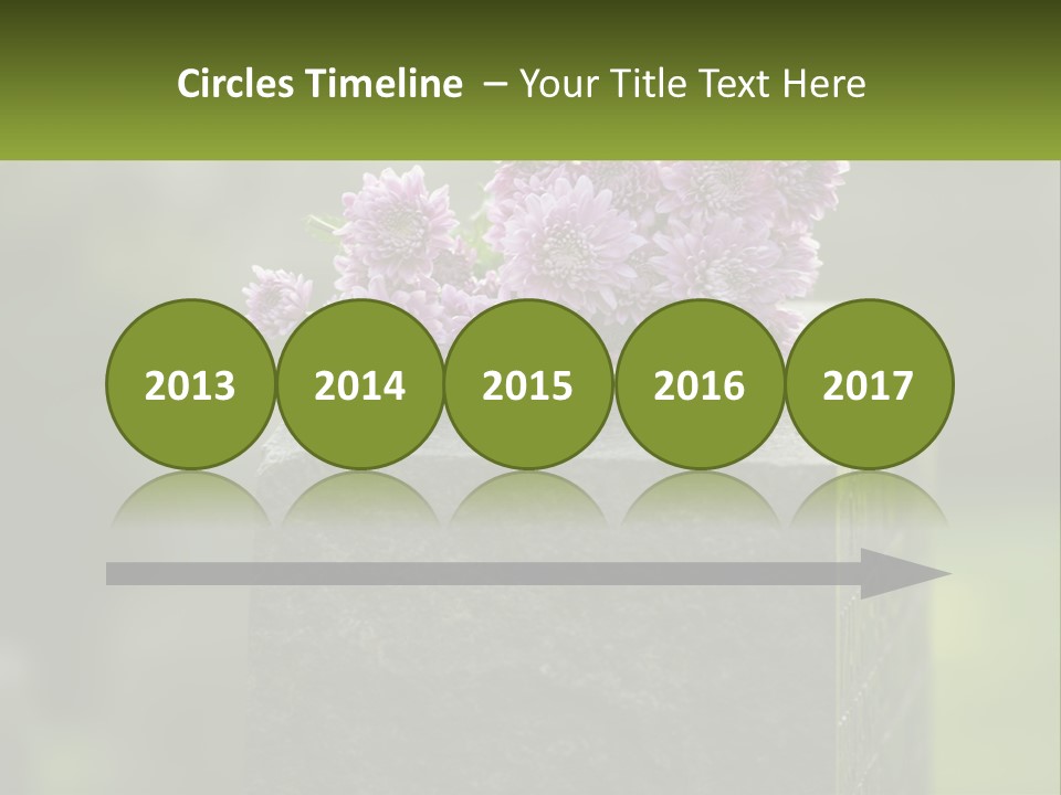 A Bunch Of Purple Flowers Sitting On Top Of A Cement Block PowerPoint Template