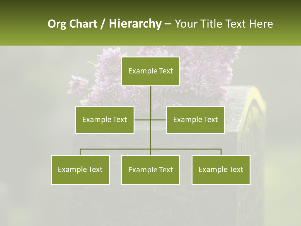 A Bunch Of Purple Flowers Sitting On Top Of A Cement Block PowerPoint Template