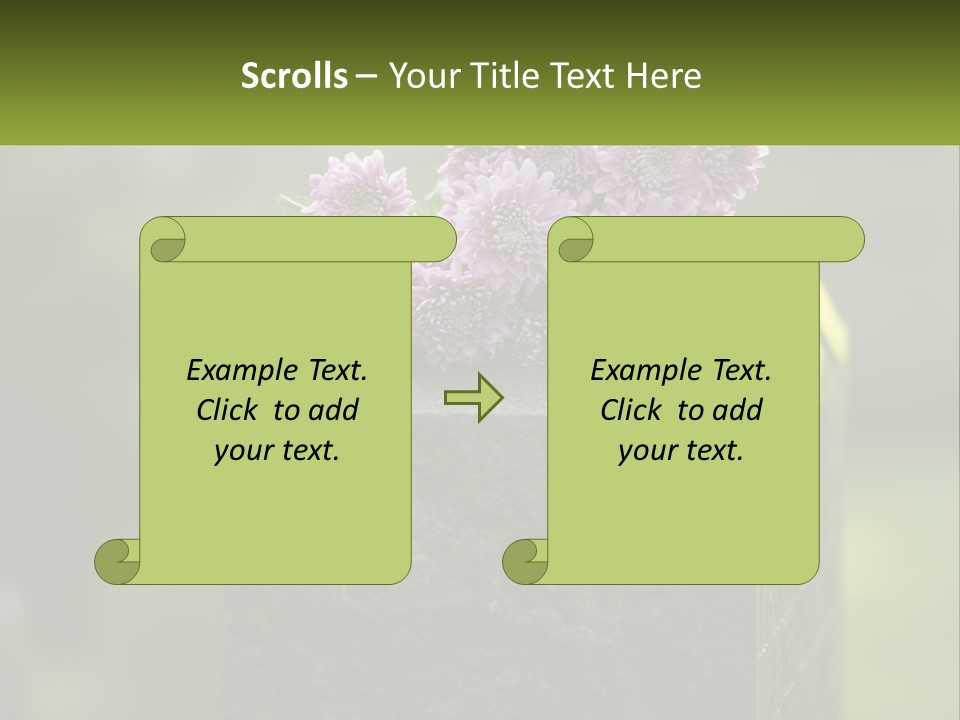 A Bunch Of Purple Flowers Sitting On Top Of A Cement Block PowerPoint Template