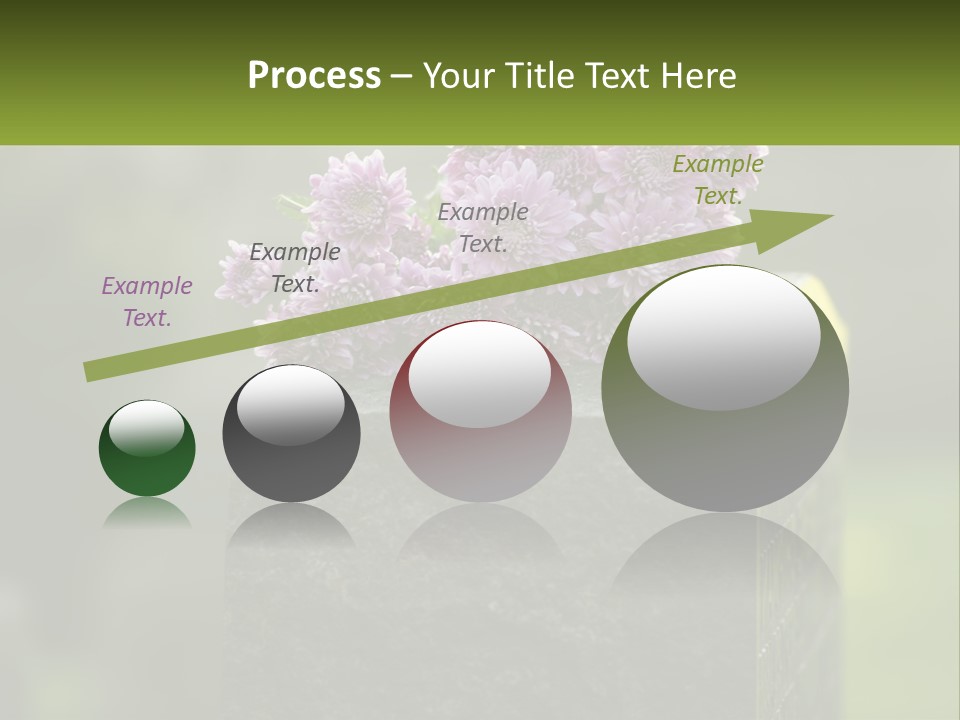 A Bunch Of Purple Flowers Sitting On Top Of A Cement Block PowerPoint Template