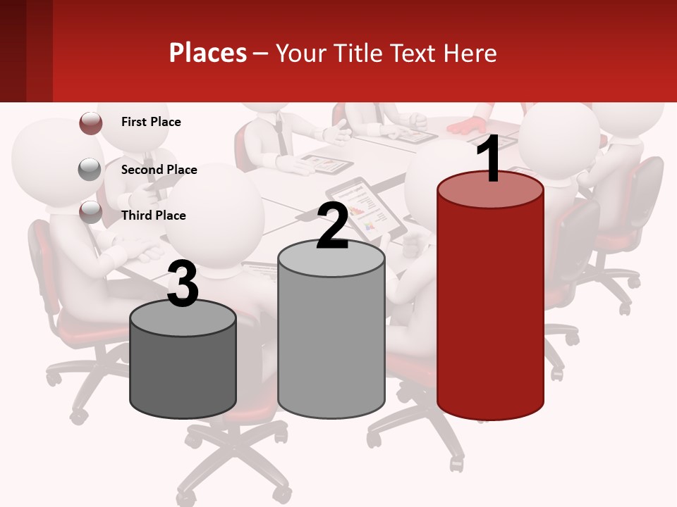 A Group Of People Sitting Around A Round Table PowerPoint Template