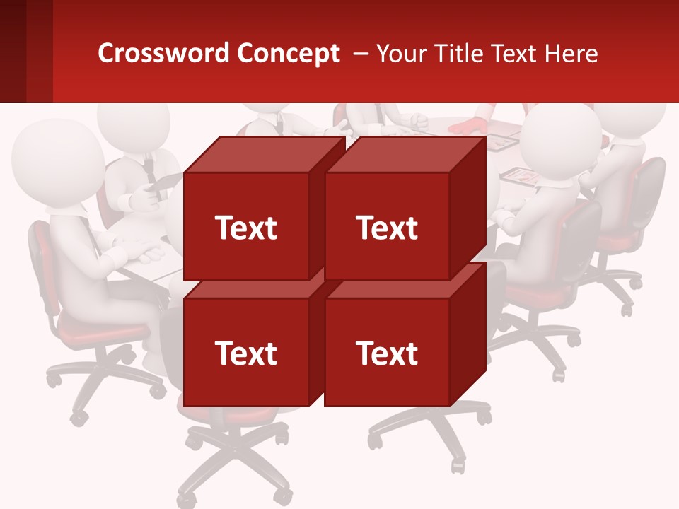 A Group Of People Sitting Around A Round Table PowerPoint Template