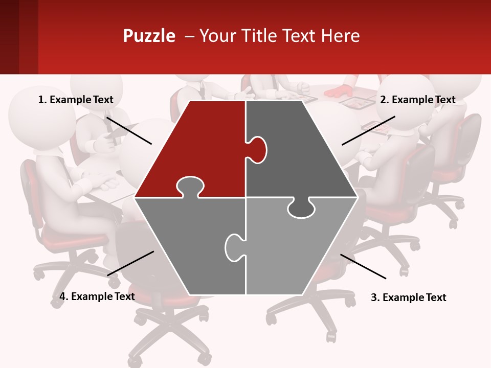 A Group Of People Sitting Around A Round Table PowerPoint Template
