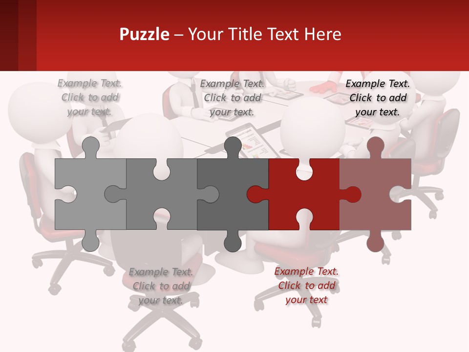 A Group Of People Sitting Around A Round Table PowerPoint Template