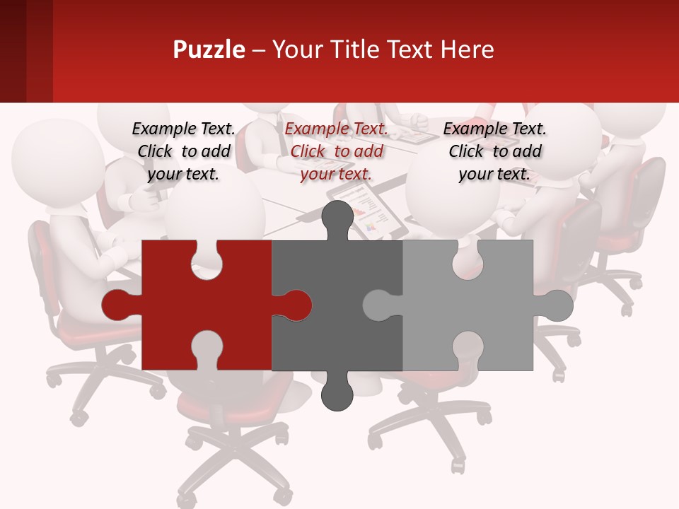 A Group Of People Sitting Around A Round Table PowerPoint Template