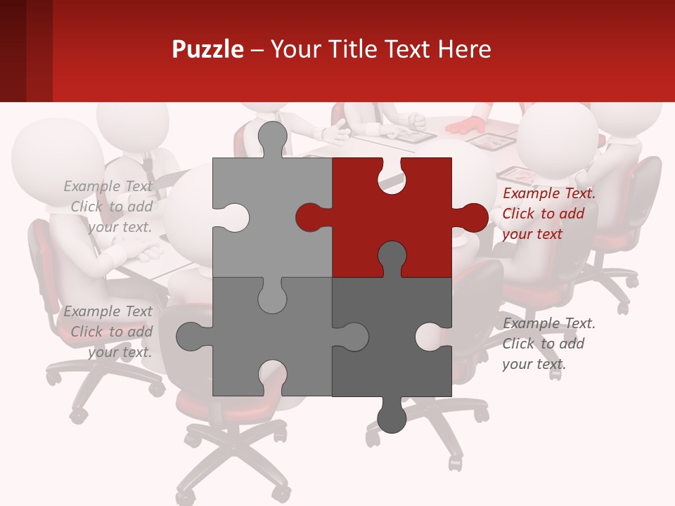 A Group Of People Sitting Around A Round Table PowerPoint Template