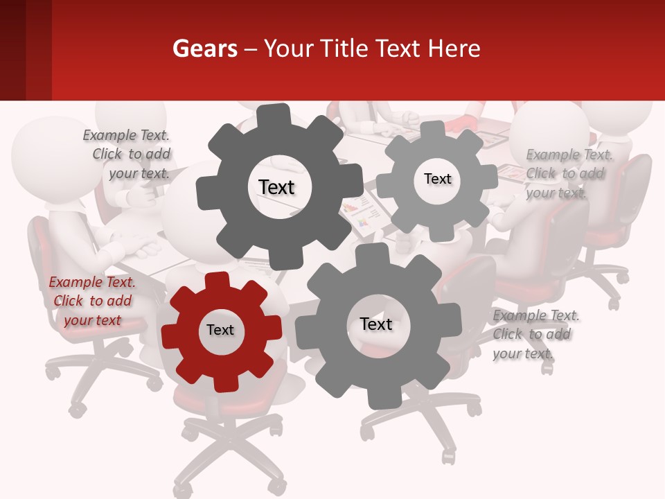 A Group Of People Sitting Around A Round Table PowerPoint Template