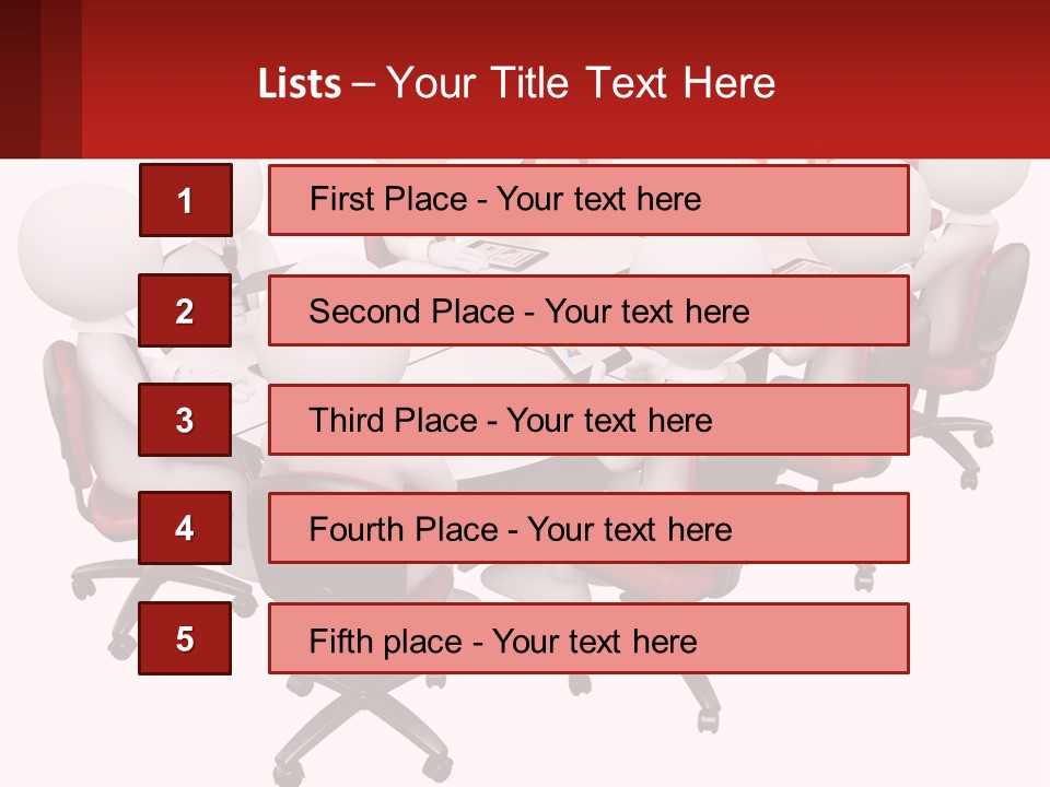A Group Of People Sitting Around A Round Table PowerPoint Template
