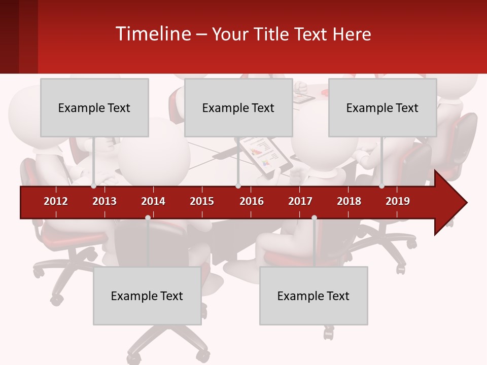 A Group Of People Sitting Around A Round Table PowerPoint Template
