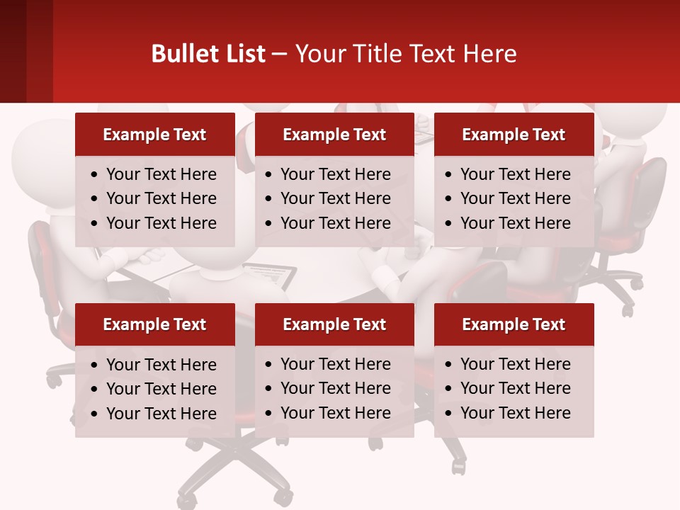 A Group Of People Sitting Around A Round Table PowerPoint Template