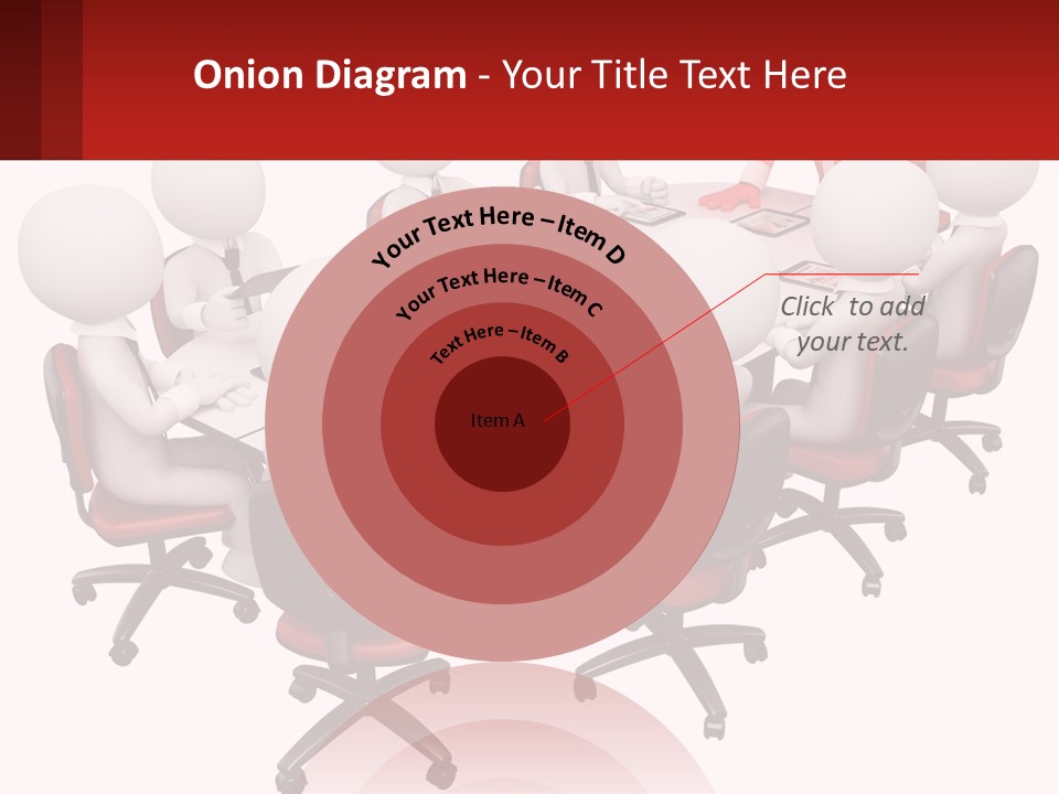 A Group Of People Sitting Around A Round Table PowerPoint Template
