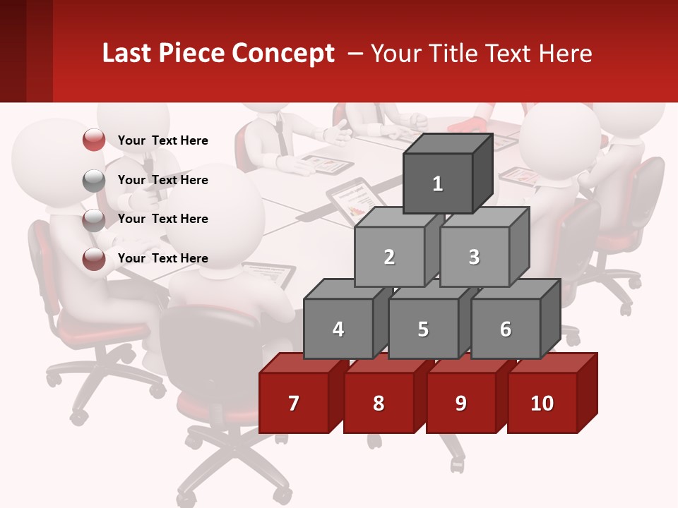 A Group Of People Sitting Around A Round Table PowerPoint Template
