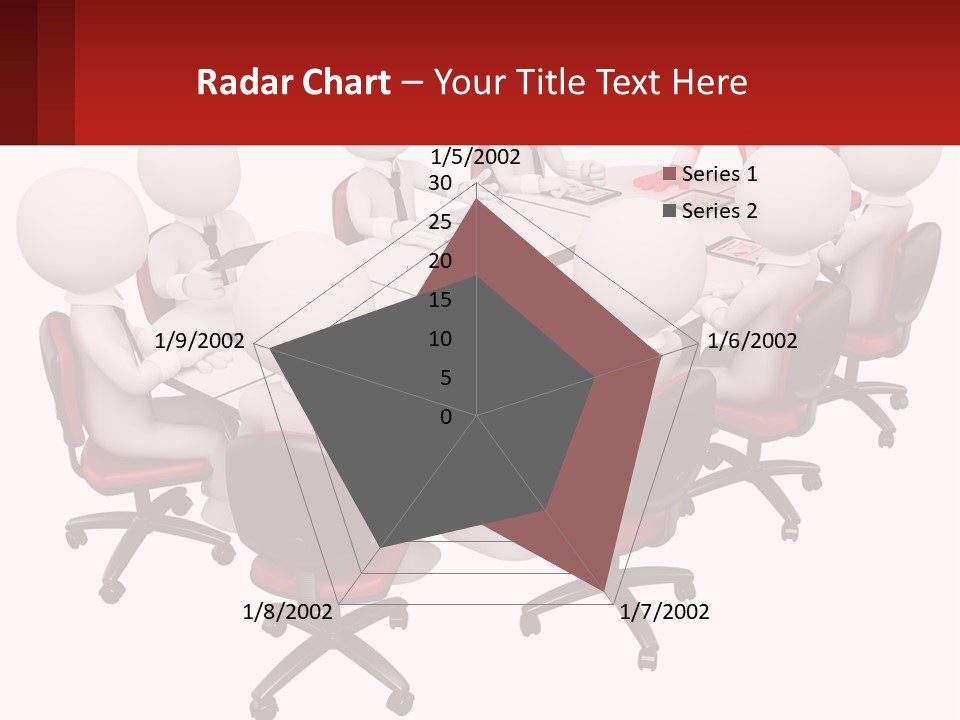 A Group Of People Sitting Around A Round Table PowerPoint Template
