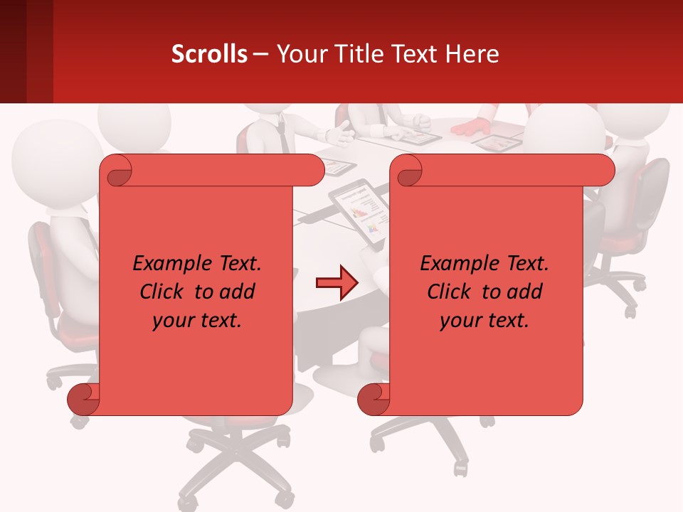 A Group Of People Sitting Around A Round Table PowerPoint Template