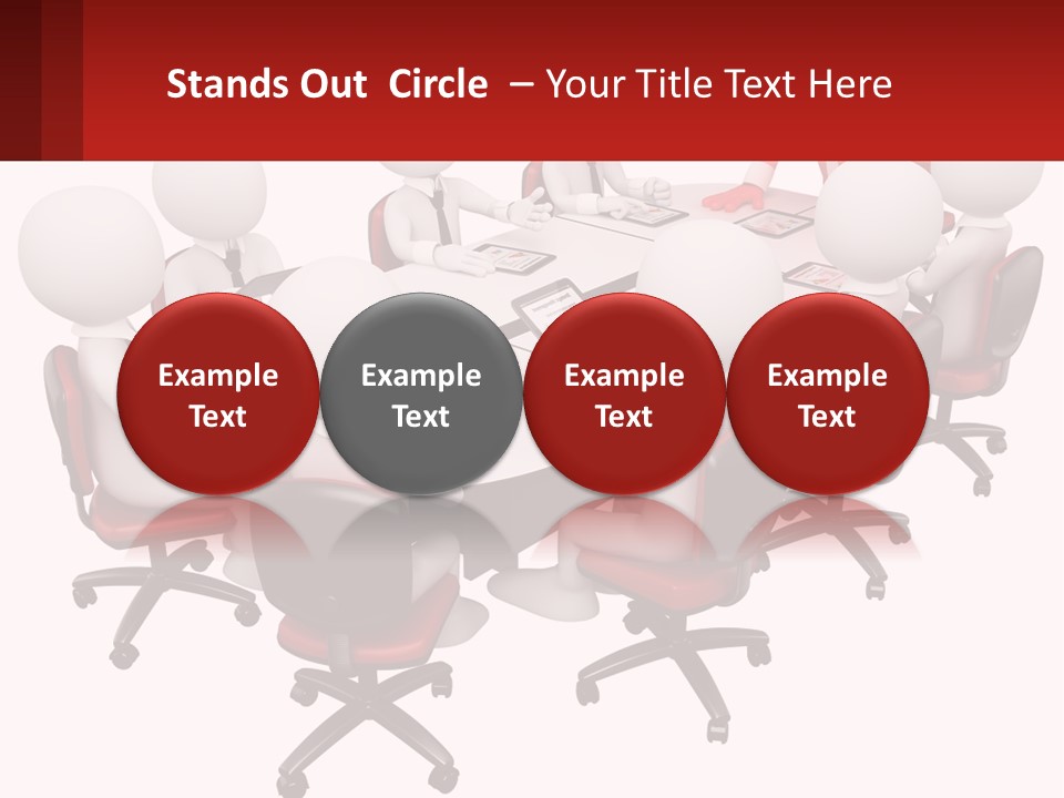A Group Of People Sitting Around A Round Table PowerPoint Template