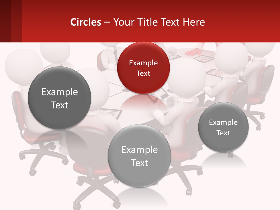 A Group Of People Sitting Around A Round Table PowerPoint Template