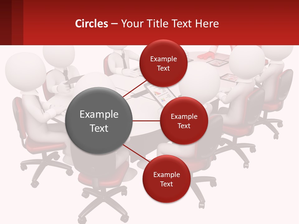 A Group Of People Sitting Around A Round Table PowerPoint Template
