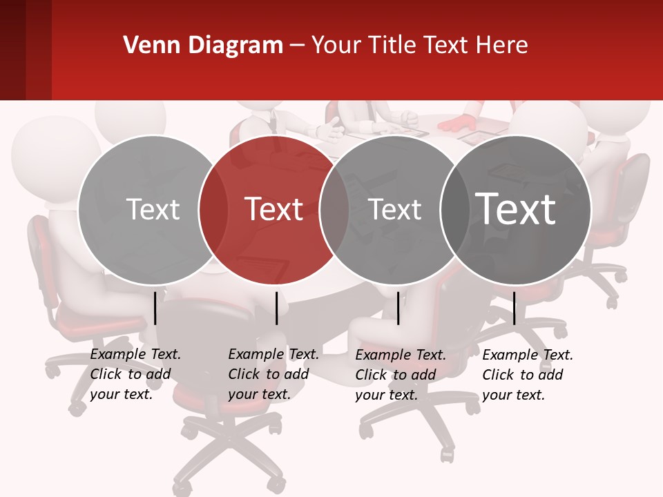 A Group Of People Sitting Around A Round Table PowerPoint Template