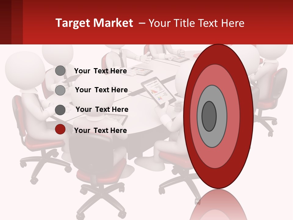 A Group Of People Sitting Around A Round Table PowerPoint Template