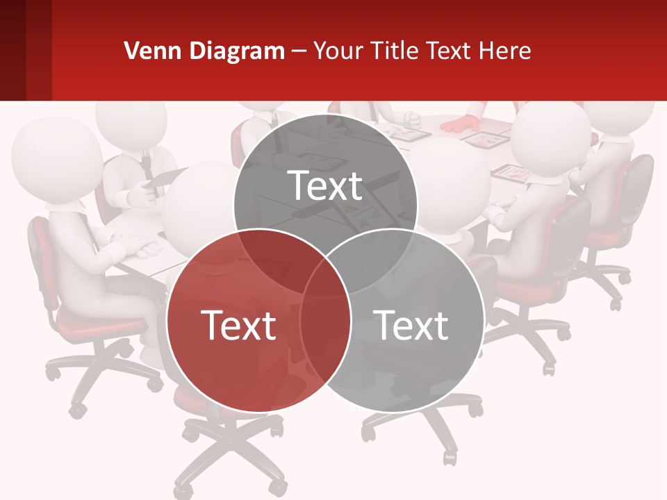 A Group Of People Sitting Around A Round Table PowerPoint Template