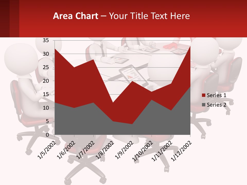 A Group Of People Sitting Around A Round Table PowerPoint Template
