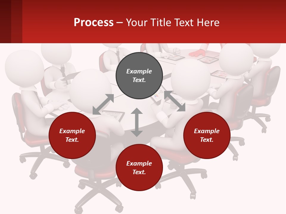 A Group Of People Sitting Around A Round Table PowerPoint Template