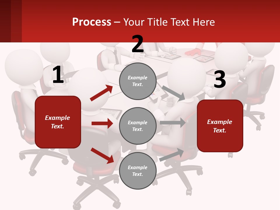 A Group Of People Sitting Around A Round Table PowerPoint Template
