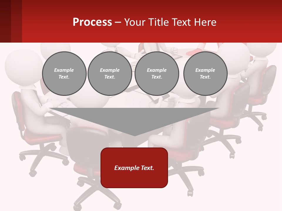 A Group Of People Sitting Around A Round Table PowerPoint Template