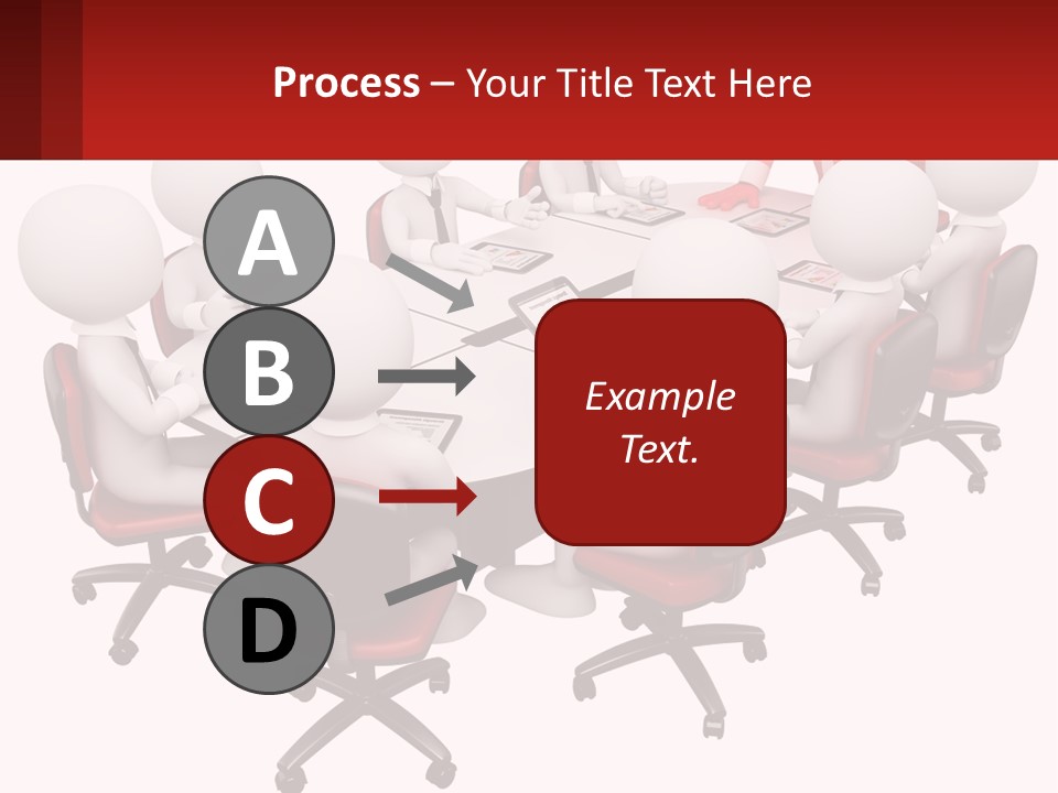 A Group Of People Sitting Around A Round Table PowerPoint Template