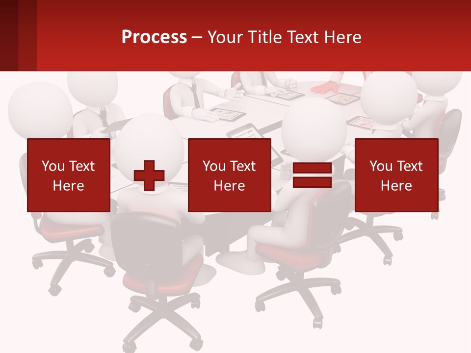 A Group Of People Sitting Around A Round Table PowerPoint Template