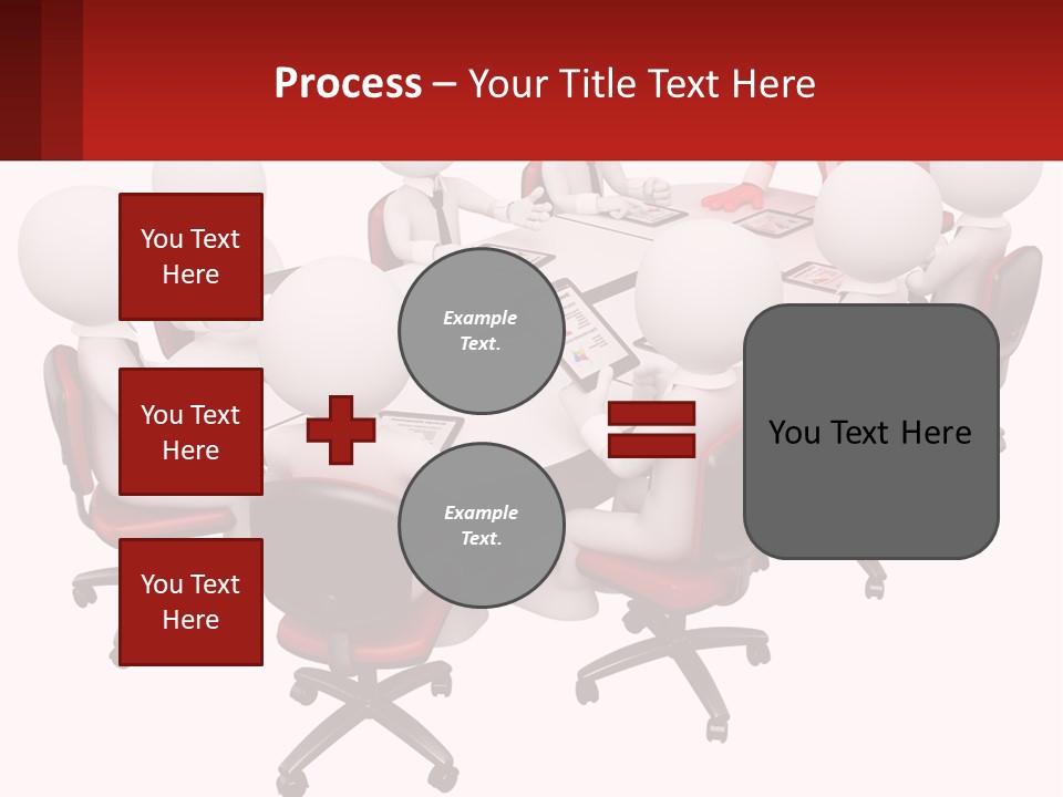 A Group Of People Sitting Around A Round Table PowerPoint Template