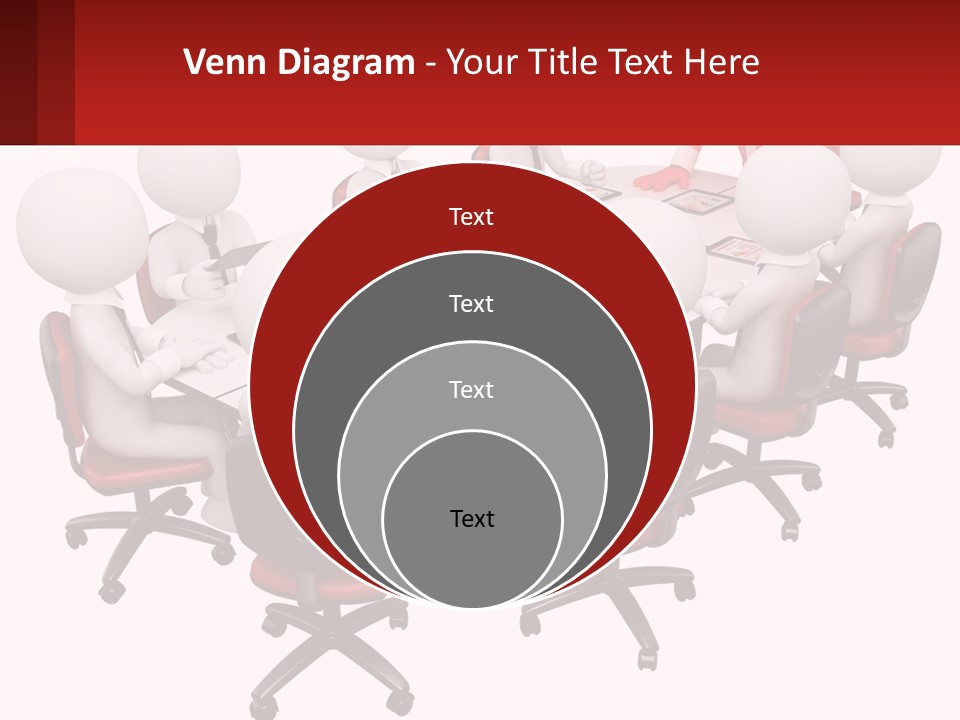 A Group Of People Sitting Around A Round Table PowerPoint Template