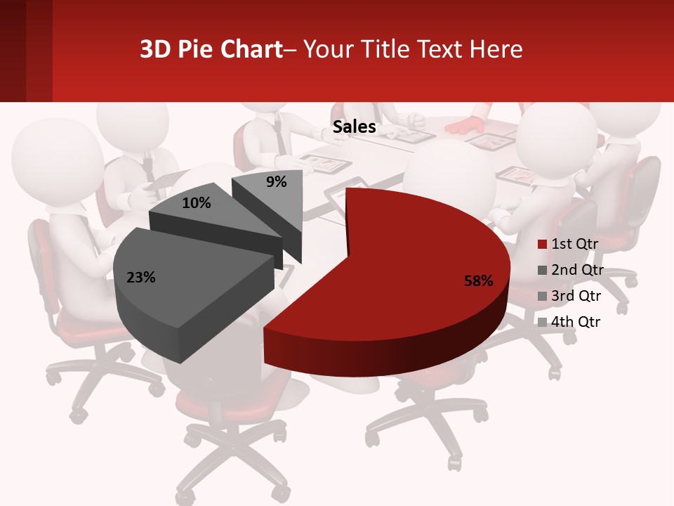 A Group Of People Sitting Around A Round Table PowerPoint Template