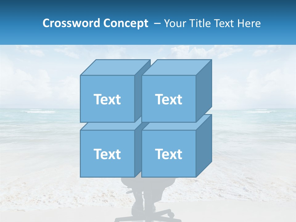 A Man Sitting At A Desk With His Hands On His Head PowerPoint Template