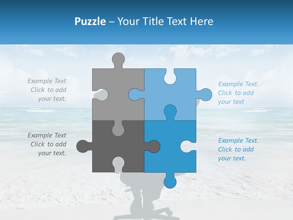 A Man Sitting At A Desk With His Hands On His Head PowerPoint Template