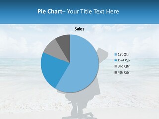 A Man Sitting At A Desk With His Hands On His Head PowerPoint Template