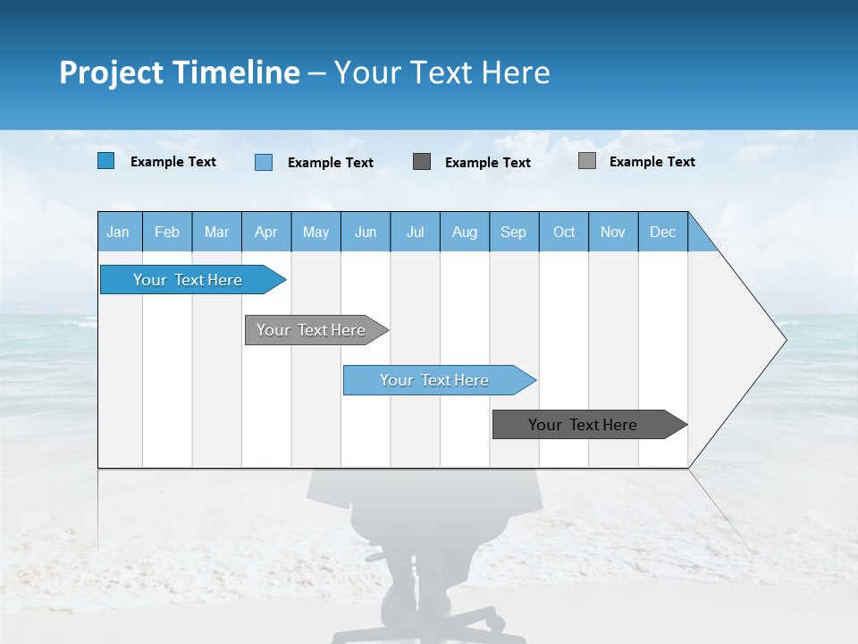 A Man Sitting At A Desk With His Hands On His Head PowerPoint Template