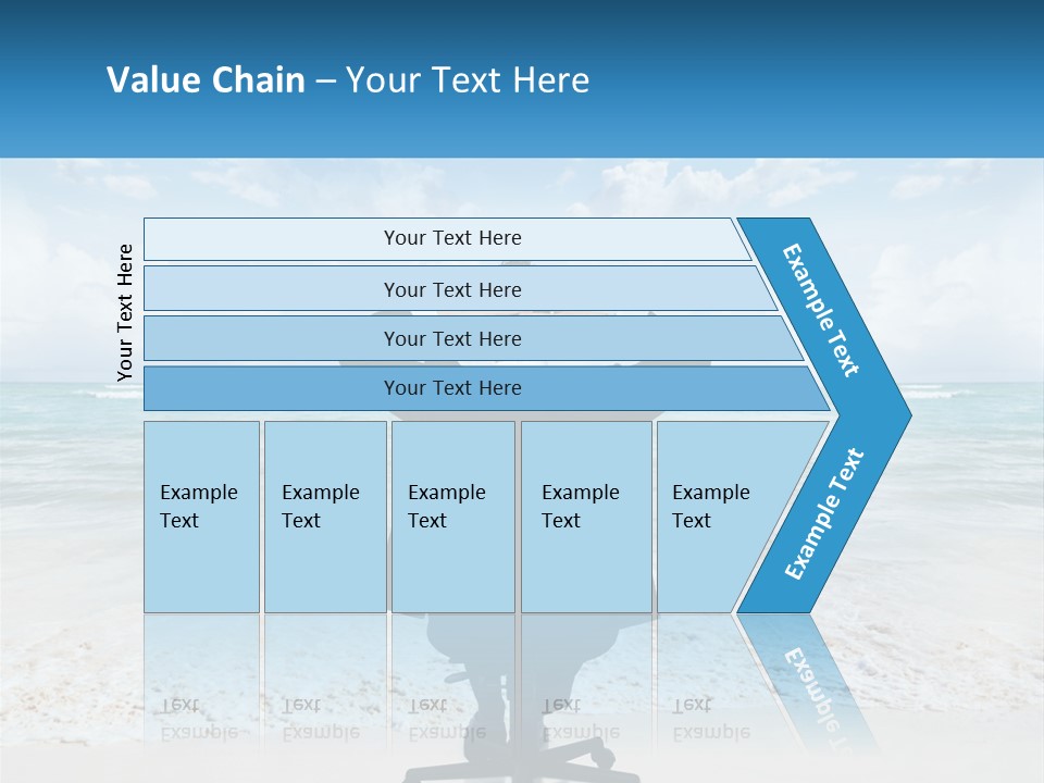 A Man Sitting At A Desk With His Hands On His Head PowerPoint Template