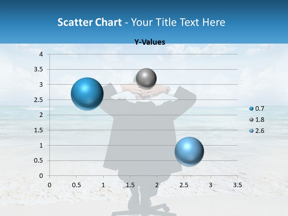 A Man Sitting At A Desk With His Hands On His Head PowerPoint Template